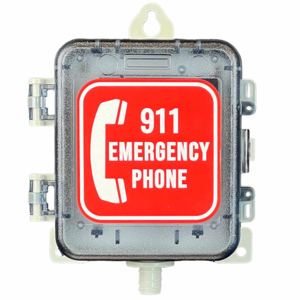AAP911 AutoDial Handsfree Outdoor 911 Only Phone System Call Box AA Communications